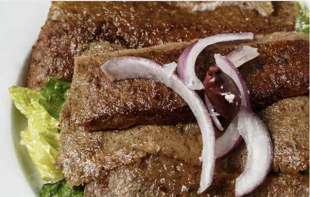 Order Gyros Salad food online from Albasha Greek & Lebanese Café store, Covington on bringmethat.com