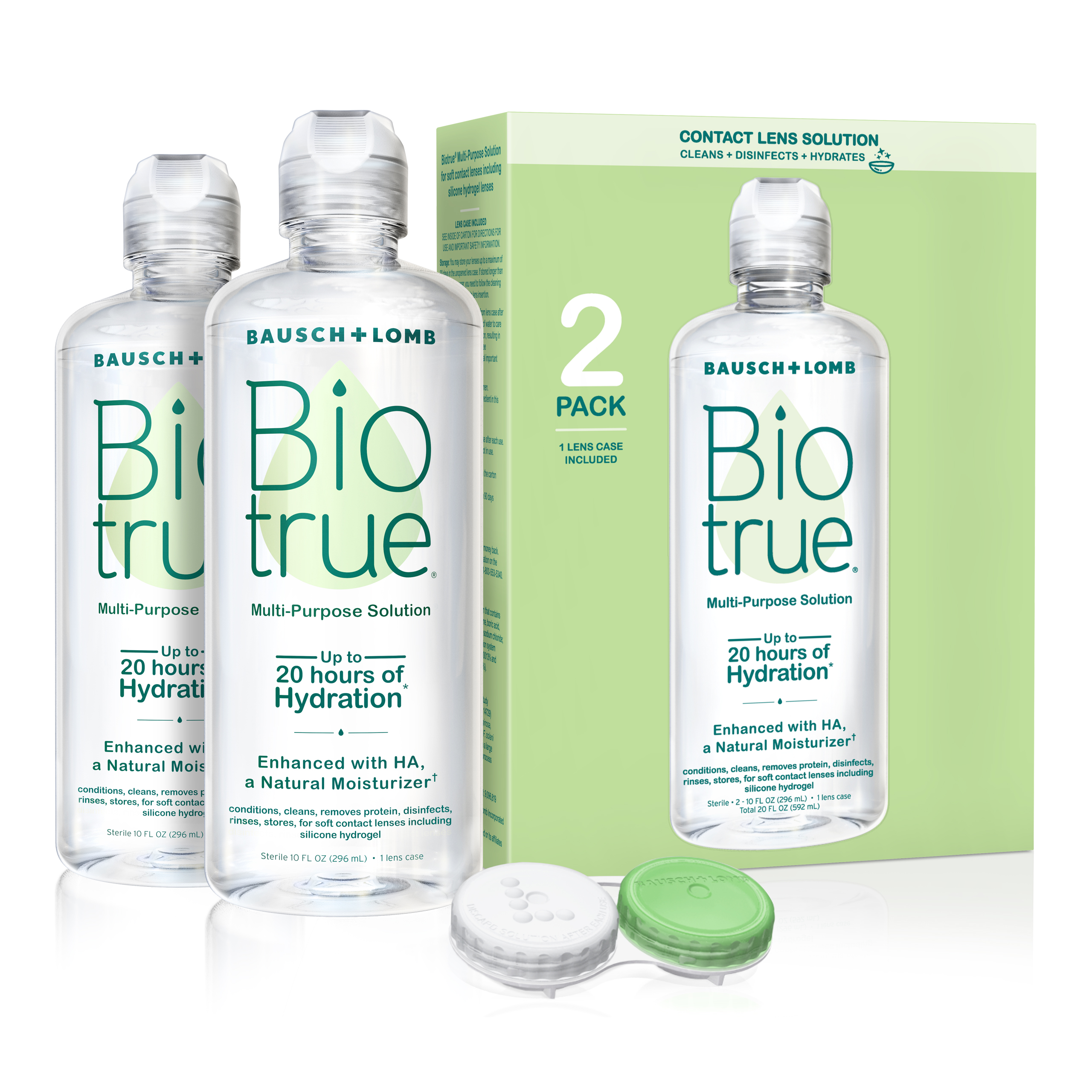 Order Bausch & Lomb Biotrue Multi Purpose Solution - 10 fl oz, 2 pk food online from Bartell store, Edmonds on bringmethat.com