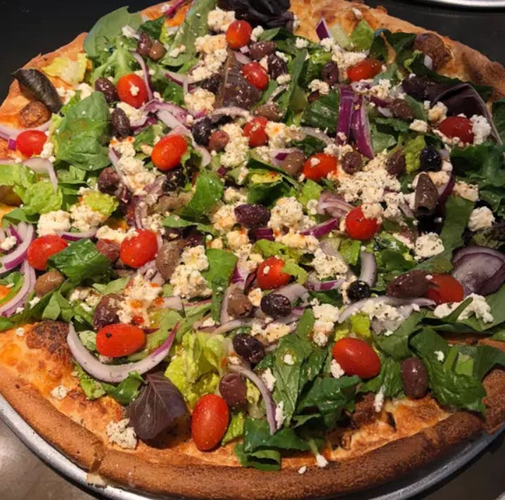Order Veggie Al Fresco Pizza - Small 10" food online from Durham House Of Pizza store, Durham on bringmethat.com
