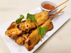 Order 2. Chicken Satay food online from Siam Elephants Restaurant store, Elmira on bringmethat.com