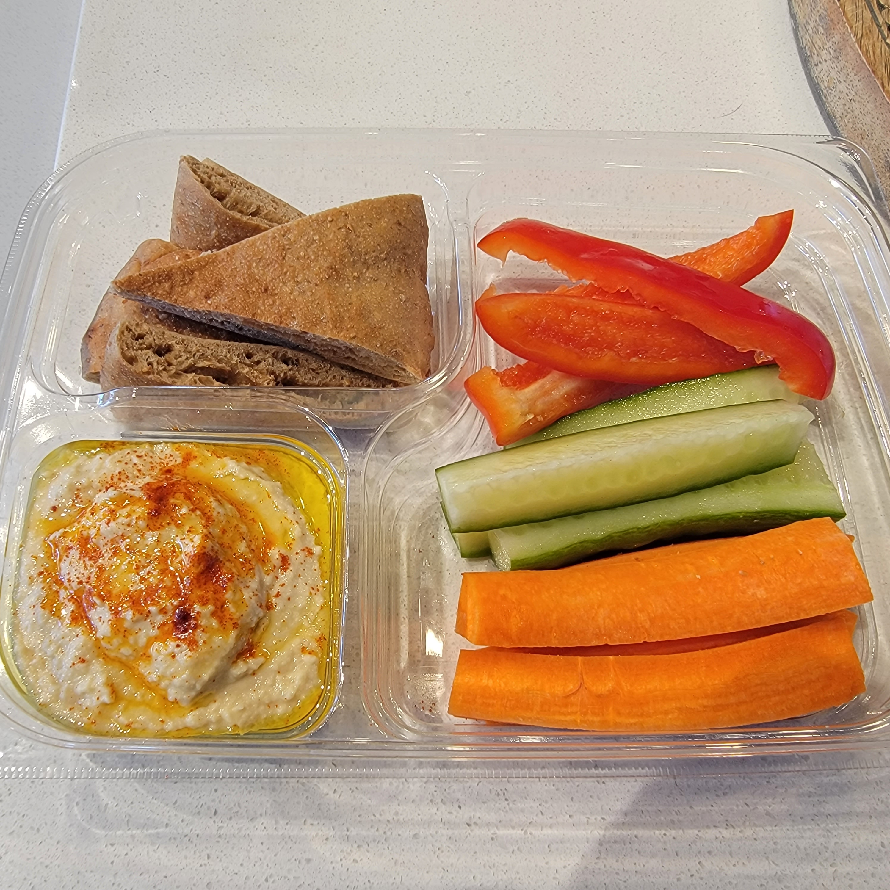 Order Hummus Snack Pack food online from Bond Coffee Collective store, Chicago on bringmethat.com