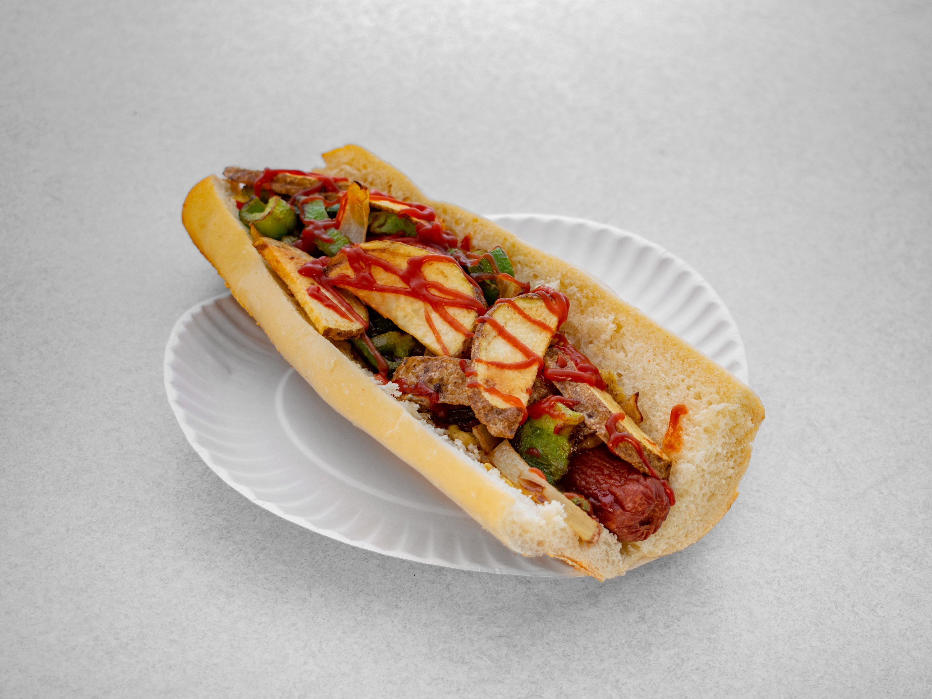 Order Newark Style Italian Hot Dog Works food online from Pizza & Sandwich Express store, Little Falls on bringmethat.com