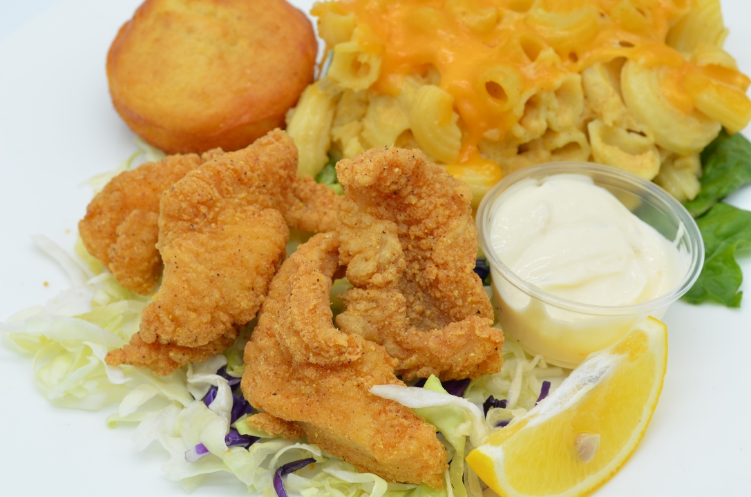Order KIDS CATFISH NUGGETS food online from Felix's BBQ with Soul store, Lake Elsinore on bringmethat.com