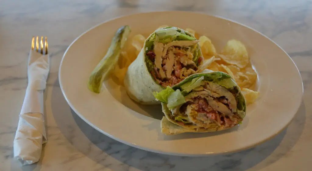Order Buffalo Chicken Wrap - Submarines & Wraps food online from Pagoni's Pizza store, Kaukauna on bringmethat.com