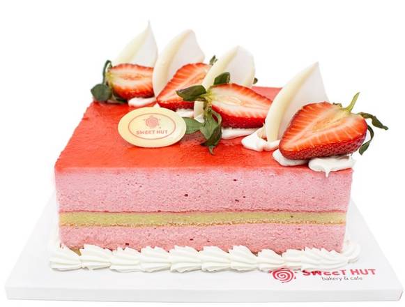 Order Strawberry Yogurt Cake 6" food online from Sweet Hut Bakery & Cafe store, Atlanta on bringmethat.com