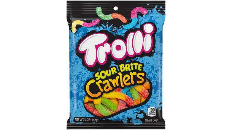 Order Trolli Brite Crawlers Sour Gummi Candy food online from Shell Rock Spring store, Bel Air on bringmethat.com