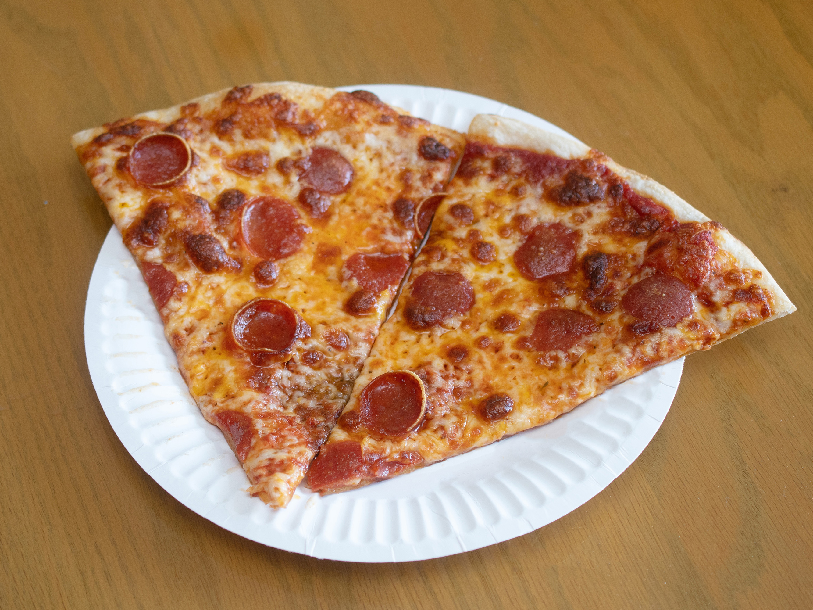 Order Pepperoni Pizza Slice food online from Lucky J Pizza store, Auburn on bringmethat.com
