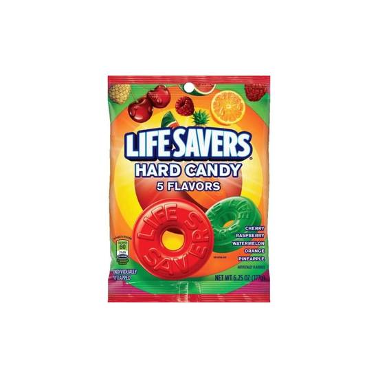 Order Lifesavers 5 Flavors Hard Candy Bag food online from Exxon Food Mart store, Port Huron on bringmethat.com