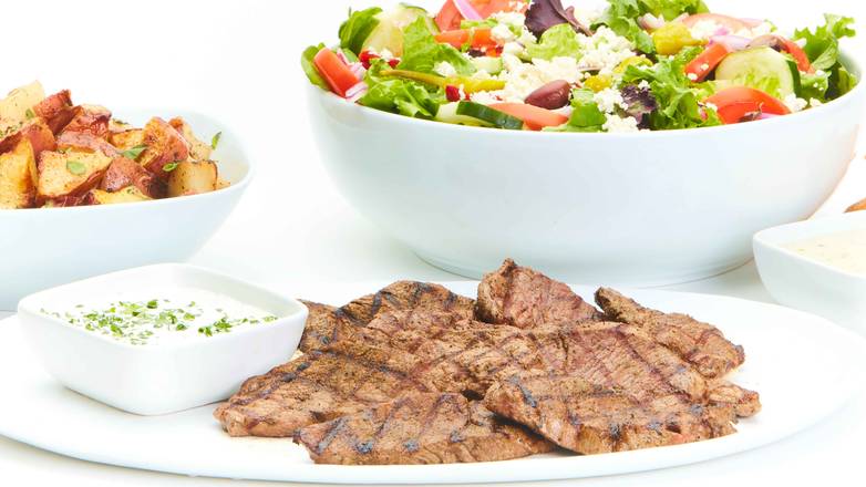 Order Grilled Lamb Feast for 6 food online from Taziki Mediterranean Cafe store, Florence on bringmethat.com