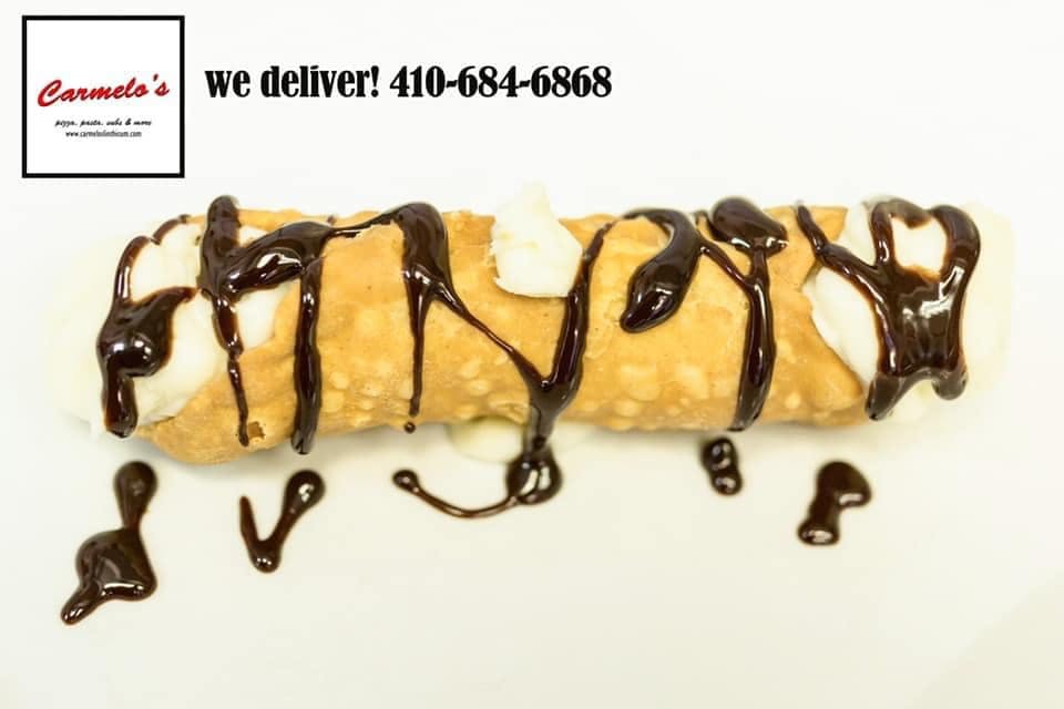 Order Cannoli - Small food online from Carmelo's Pizza, Pasta, Subs & More!! store, Linthicum Heights on bringmethat.com