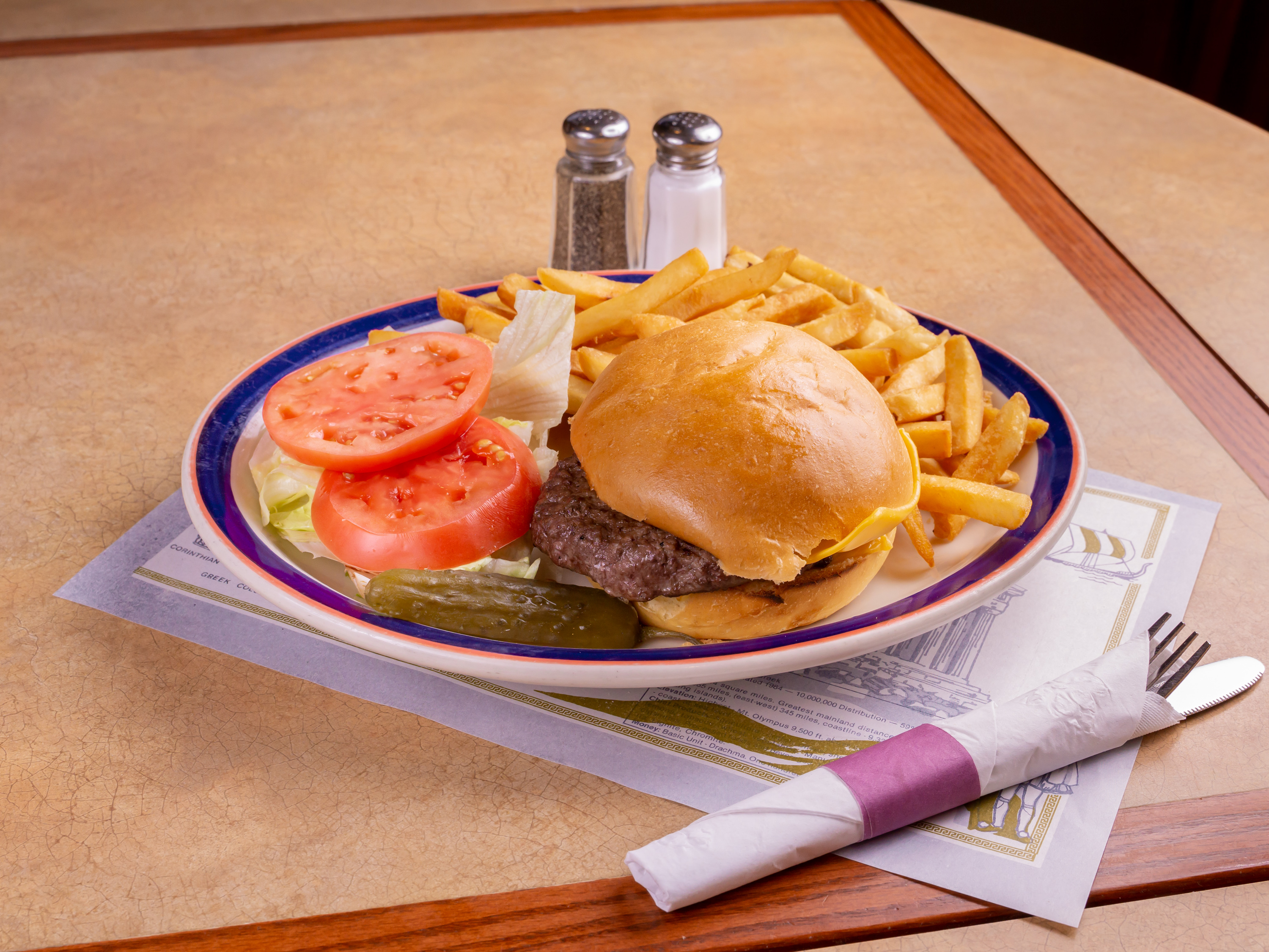 Order Cheeseburger Deluxe food online from Alpine restaurant store, Franklin Square on bringmethat.com