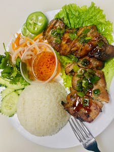 Order Grilled Chicken Rice Plate food online from Banh Mi Express store, Brentwood on bringmethat.com