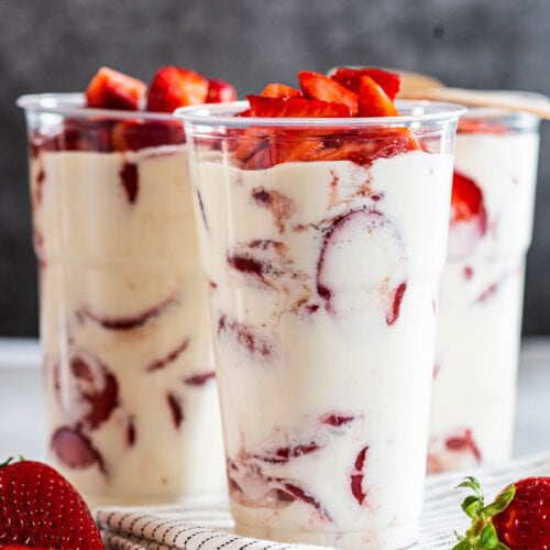 Order Strawberries with Cream food online from Lulu Ice Cream store, Schertz on bringmethat.com