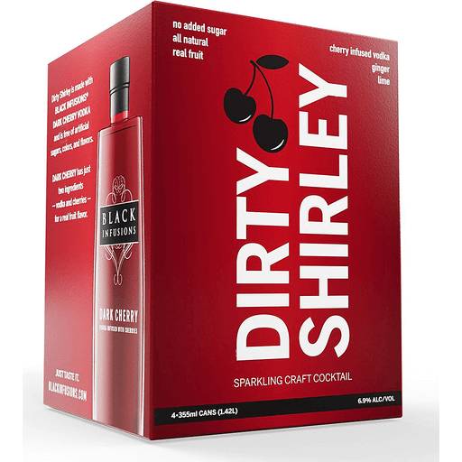 Order Black Infusions Dirty Shirley 4 PKC 355 ML (4PK 355 ML) 144376 food online from Bevmo! store, San Diego on bringmethat.com