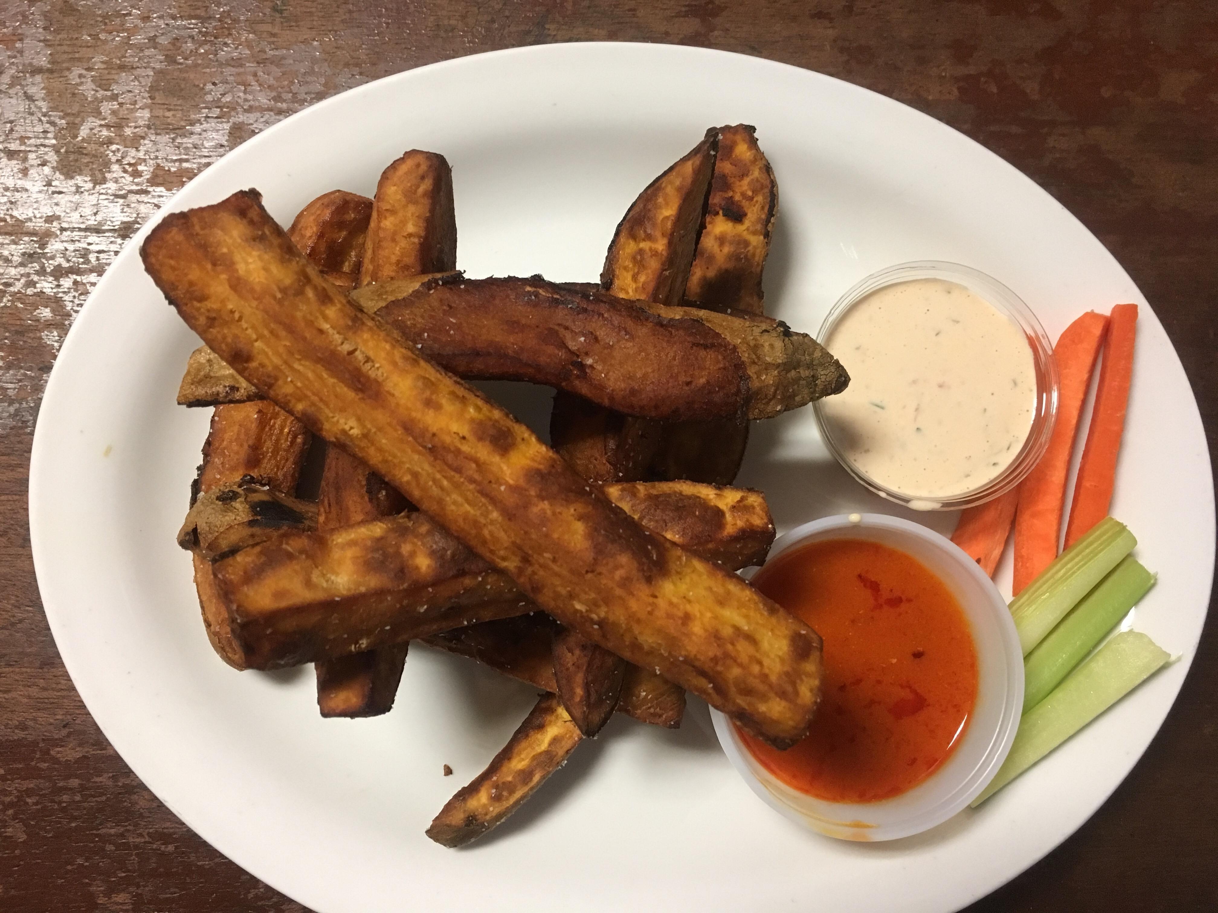 Order Sweet Potato Steak Fries food online from Pizza Place On Noriega store, San Francisco on bringmethat.com
