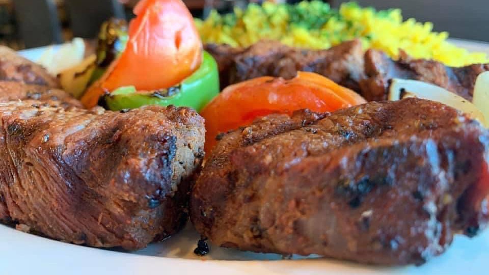 Order Beef Shish Kabob food online from Casablanca store, Milwaukee on bringmethat.com