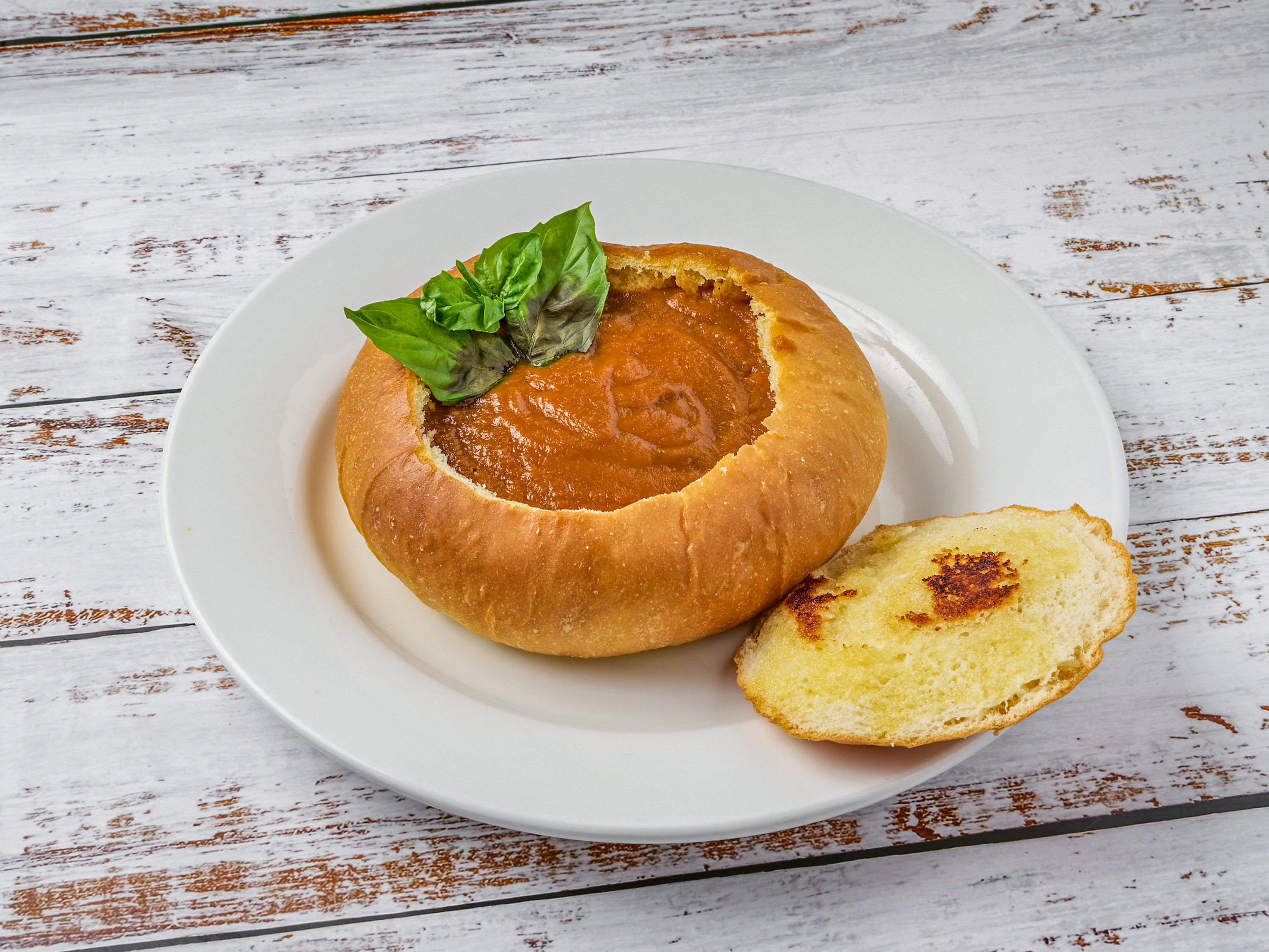 Order Tomato Basil Soup Lunch  food online from Chipy Cafe store, Lincolnshire on bringmethat.com