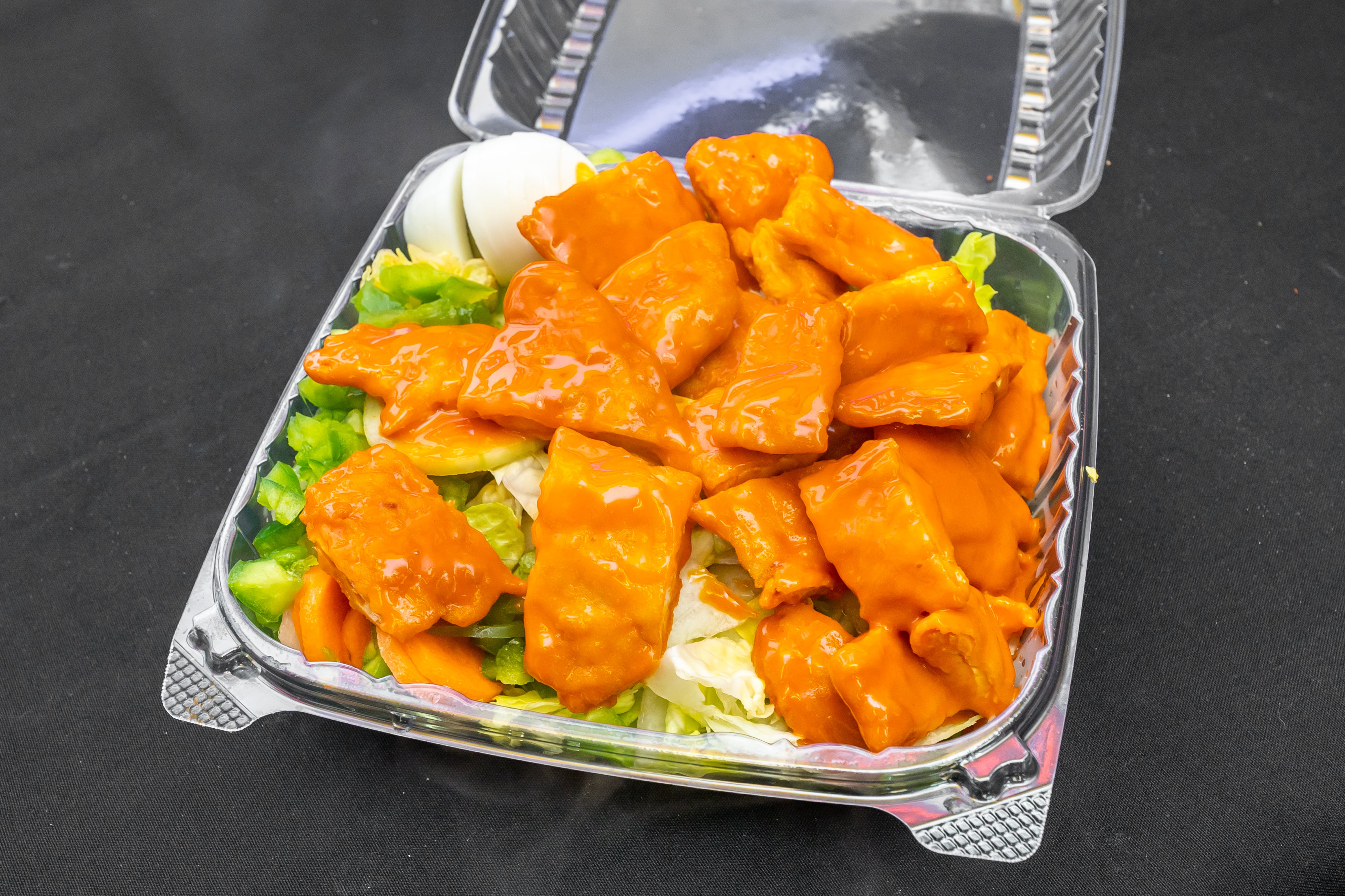 Order Buffalo Chicken Salad - Salad food online from Eds Pizza store, Philadelphia on bringmethat.com