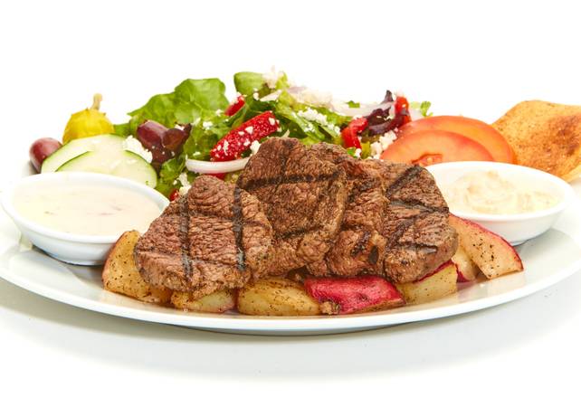 Order Grilled Beef Tender Feast food online from Taziki Mediterranean Cafe store, Auburn on bringmethat.com