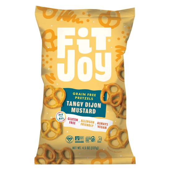 Order FitJoy Tangy Dijon Mustard Grain Free Pretzel Twists 4.5oz food online from Everyday Needs by Gopuff store, Baton Rouge on bringmethat.com