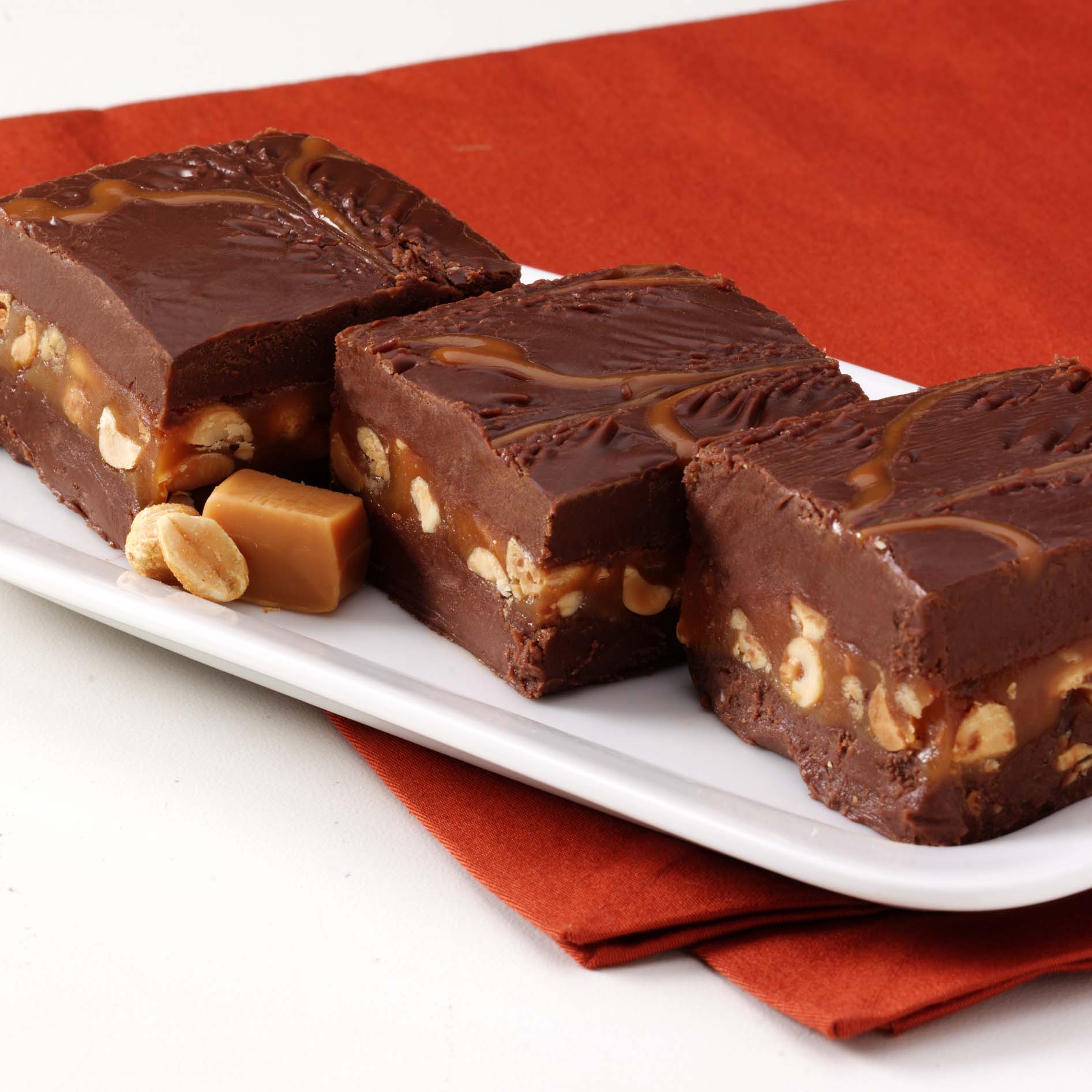 Order Caramel Chocolate Peanut Fudge food online from Russell Stover Chocolates store, Omaha on bringmethat.com