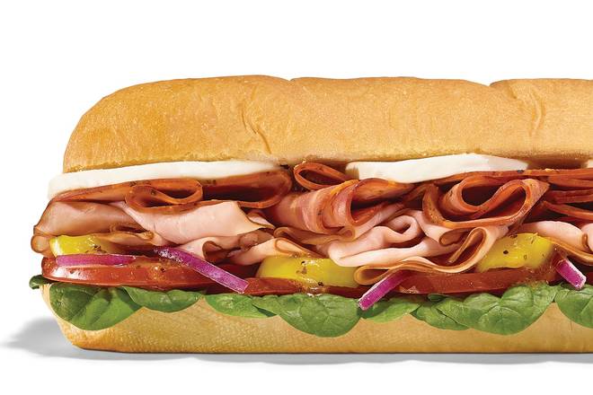Order Mozza Meat  Footlong Regular Sub food online from Subway Bluff City on 11W store, Bluff City on bringmethat.com