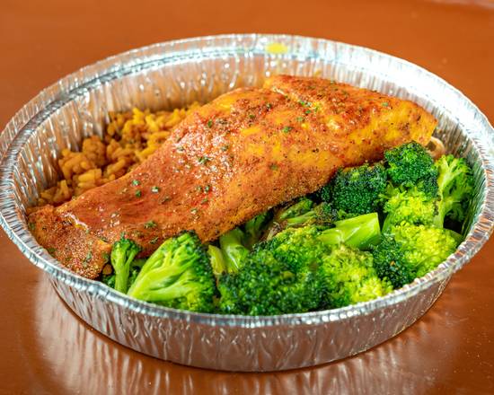 Order Baked Salmon food online from Brothers Seafood store, New Rochelle on bringmethat.com