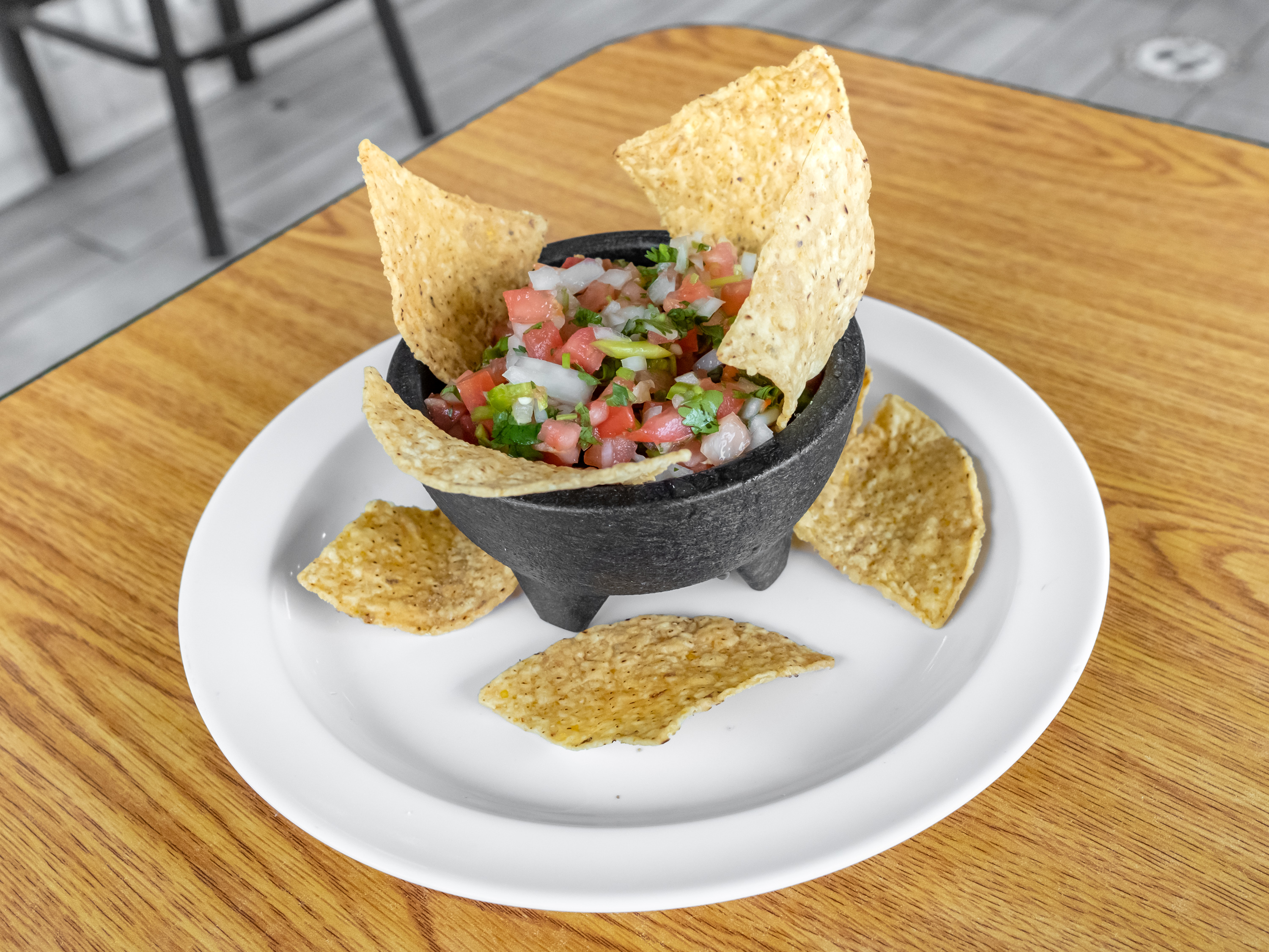 Order Pico de Gallo and Chips food online from Whata Taco Authentic Mexican Food store, Country Club Hills on bringmethat.com