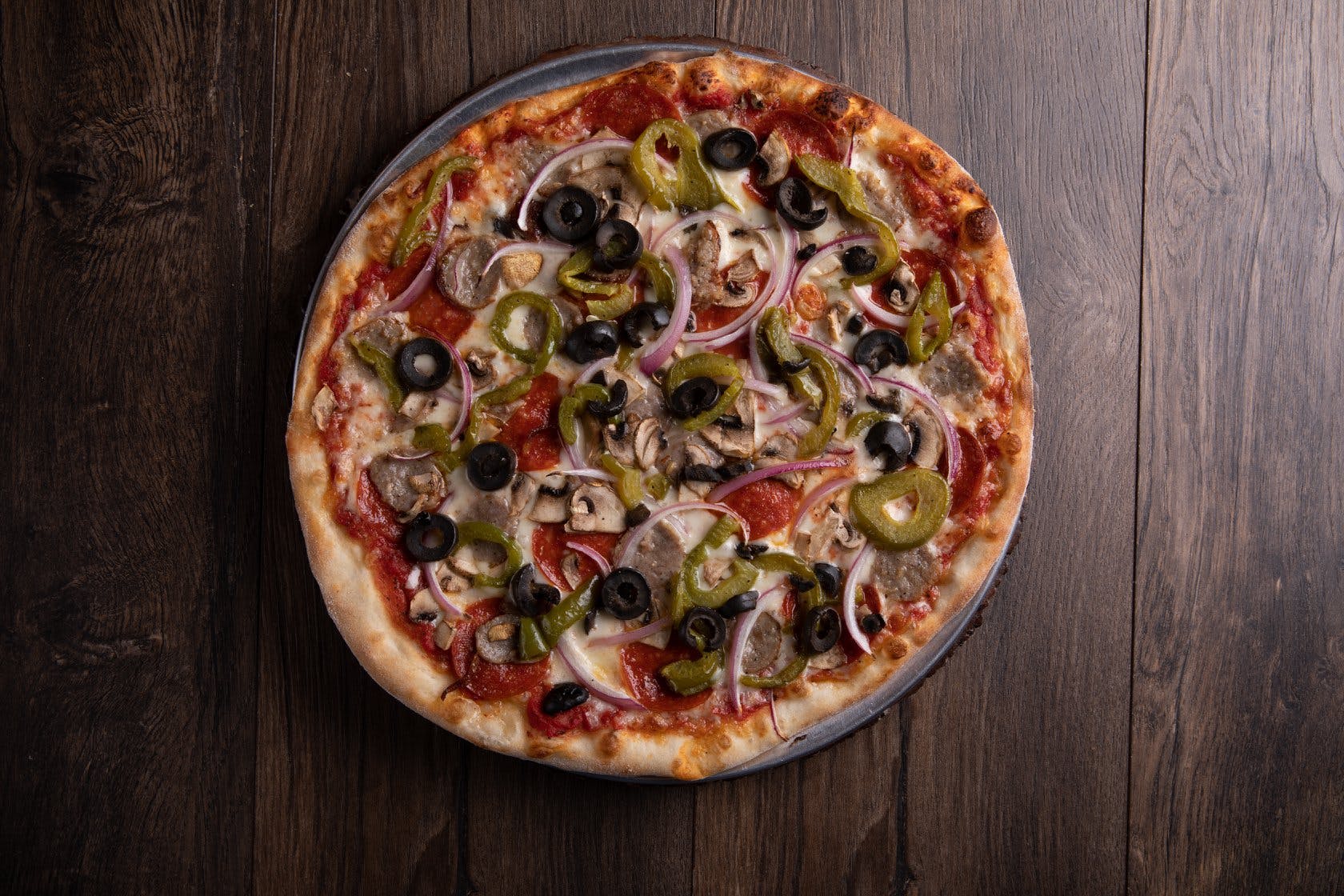 Order Veggie Pizza - Small 12" food online from 500 Degrees Pizzeria store, Charlotte on bringmethat.com