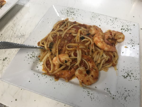 Order Shrimp and Scallop Fra Diavolo food online from Tuscany Italian Bistro store, Richardson on bringmethat.com
