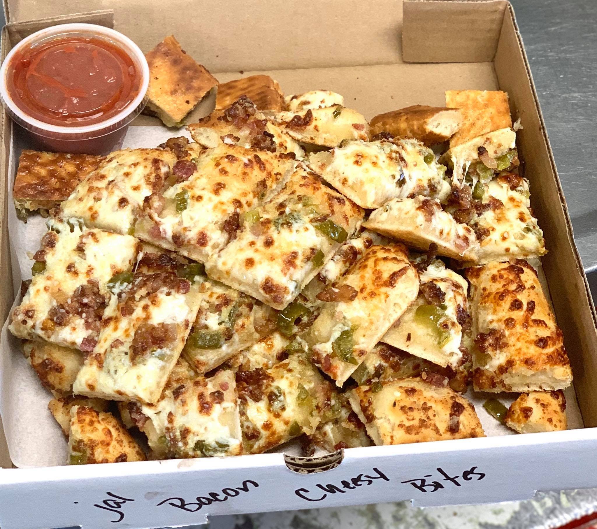Order Jalapeno & Bacon Cheesy Bites - Snack Size food online from Teal Lake Pizzeria store, Negaunee on bringmethat.com
