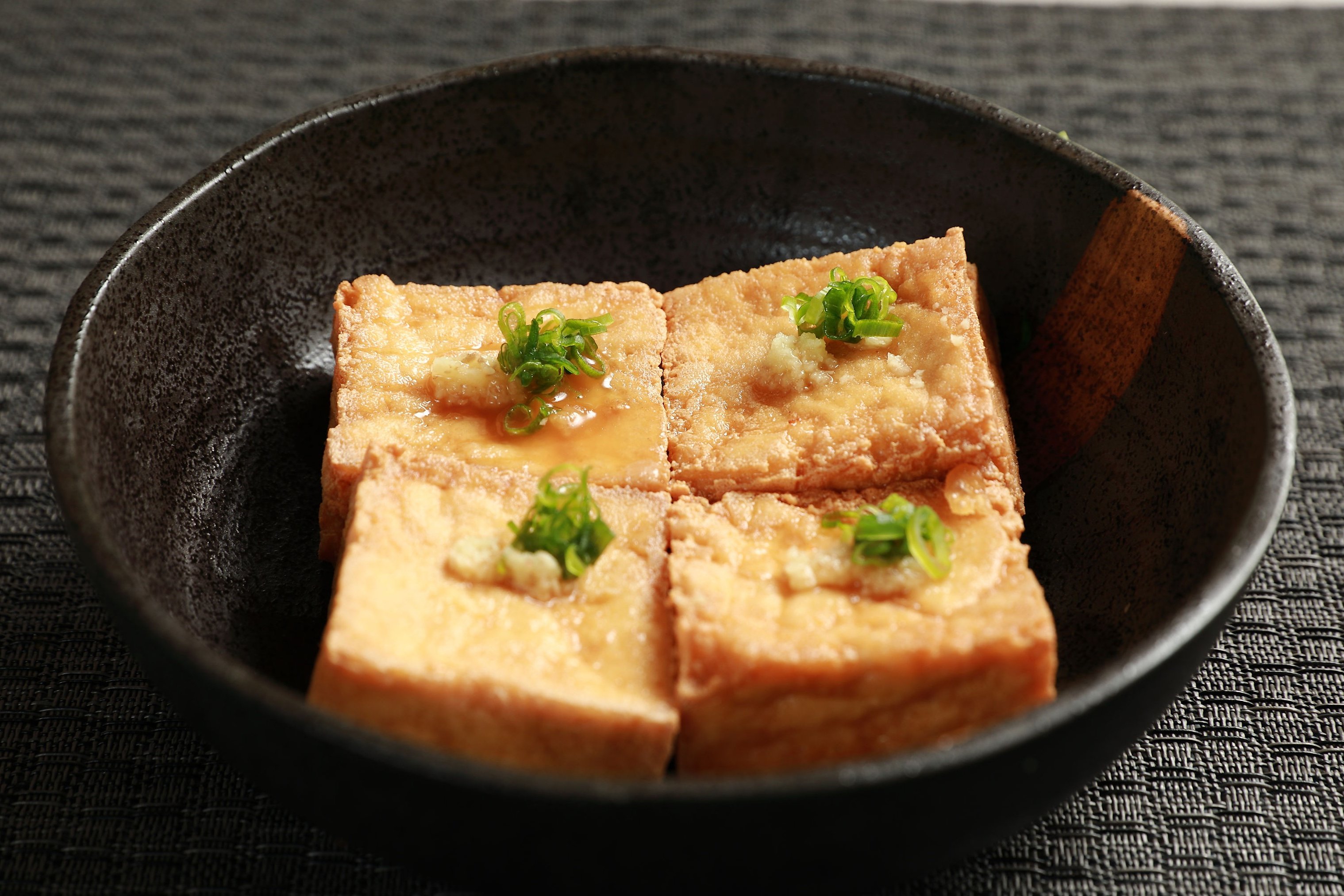 Order Agedashi Tofu (Cooked, Vegetarian) food online from Genki Sushi store, Dallas on bringmethat.com