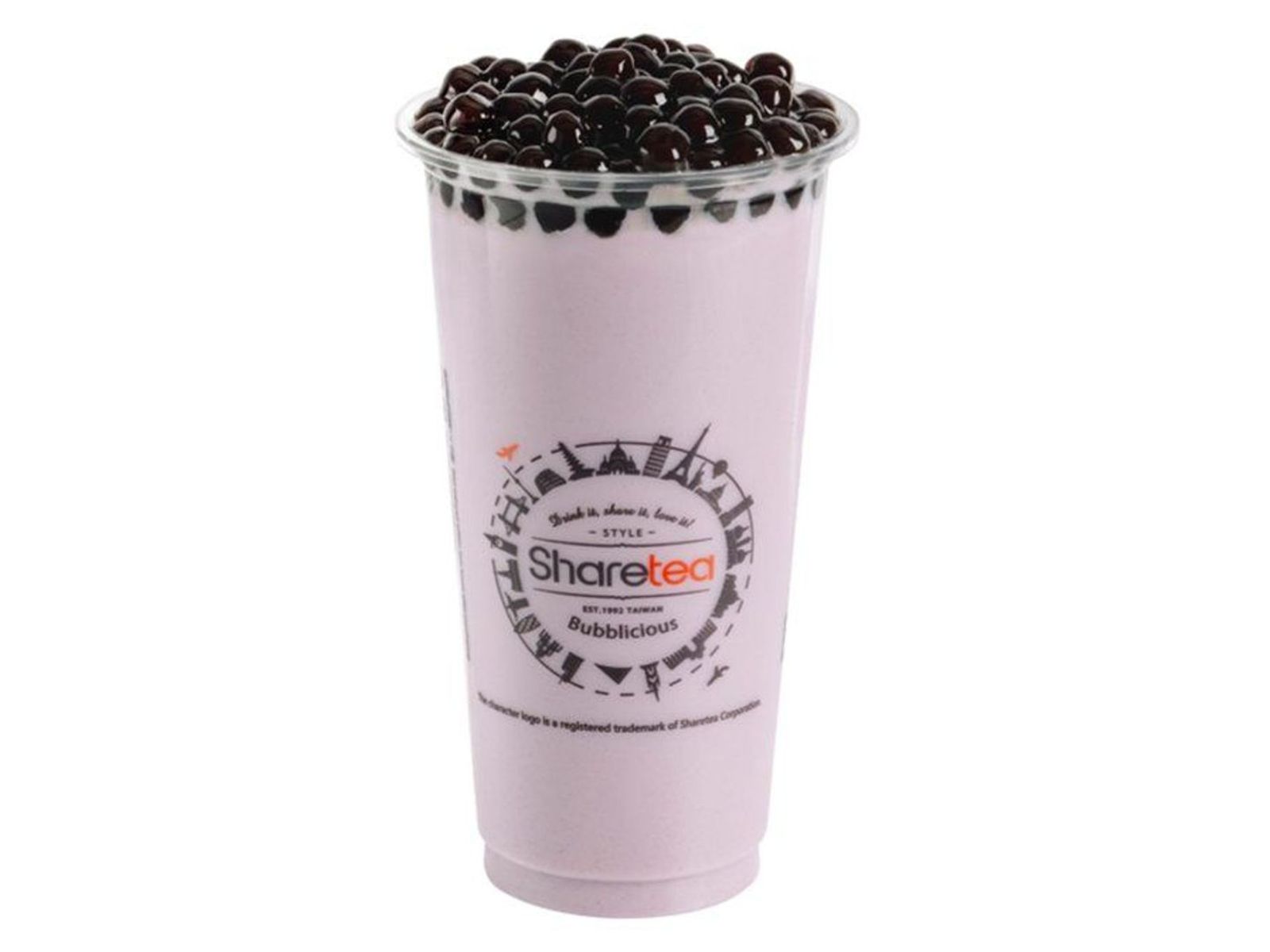 Order Taro Milk Tea with Pearl food online from Sharetea store, Fremont on bringmethat.com
