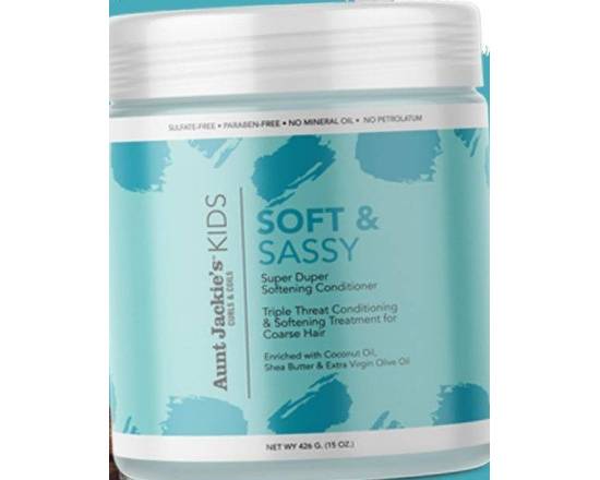Order Aunt Jackie's Kids Soft & Sassy Super Duper Softening Conditioner 15 oz food online from iDa Beauty Supply Store store, Middletown on bringmethat.com