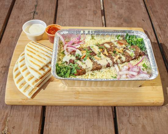 Order Shish Kebab Plate food online from Mediterranean Flavors store, Austin on bringmethat.com