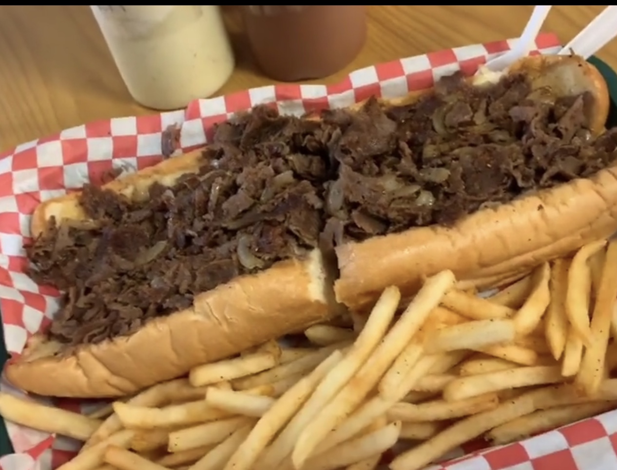 Order 2. Philly Cheesesteak Combo food online from Big Tony's West Philly Cheesesteaks store, Dallas on bringmethat.com