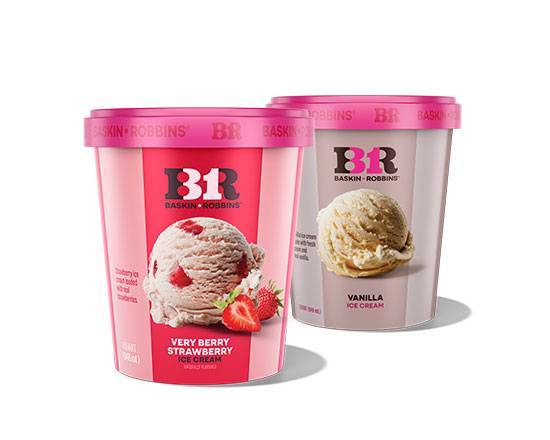 Order 2 Pre-Packed Quart Bundle food online from Baskin-Robbins store, Vancouver on bringmethat.com