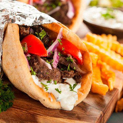Order Gyros Sandwich food online from The Parthenon And Good-To-Go Xpresso store, Crawfordsville on bringmethat.com