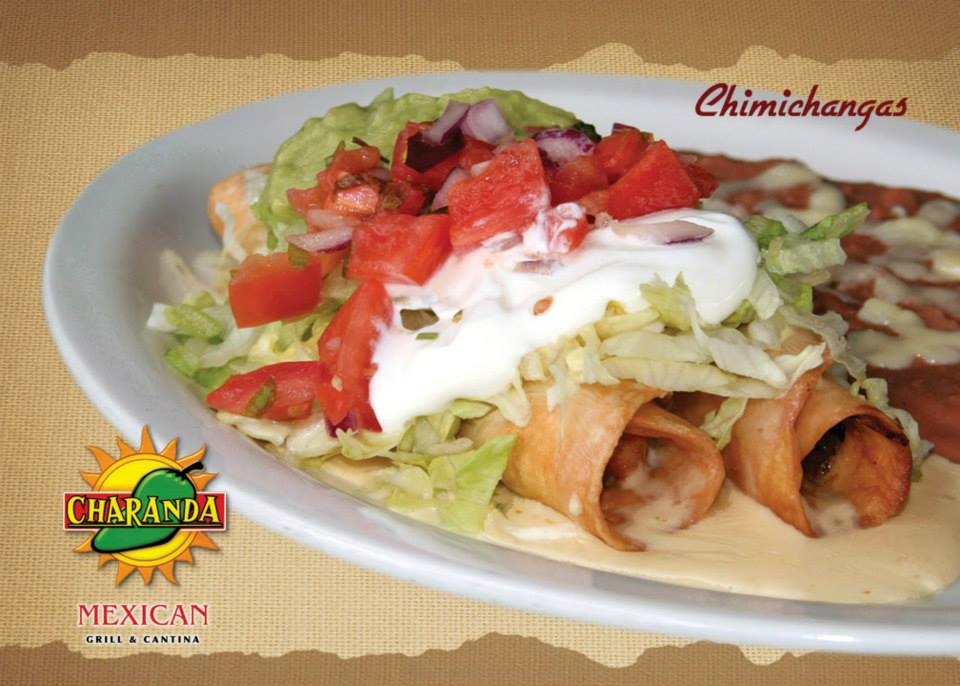 Order Chimichangas food online from Charanda Mexican Grill & Cantina store, Rock Hill on bringmethat.com