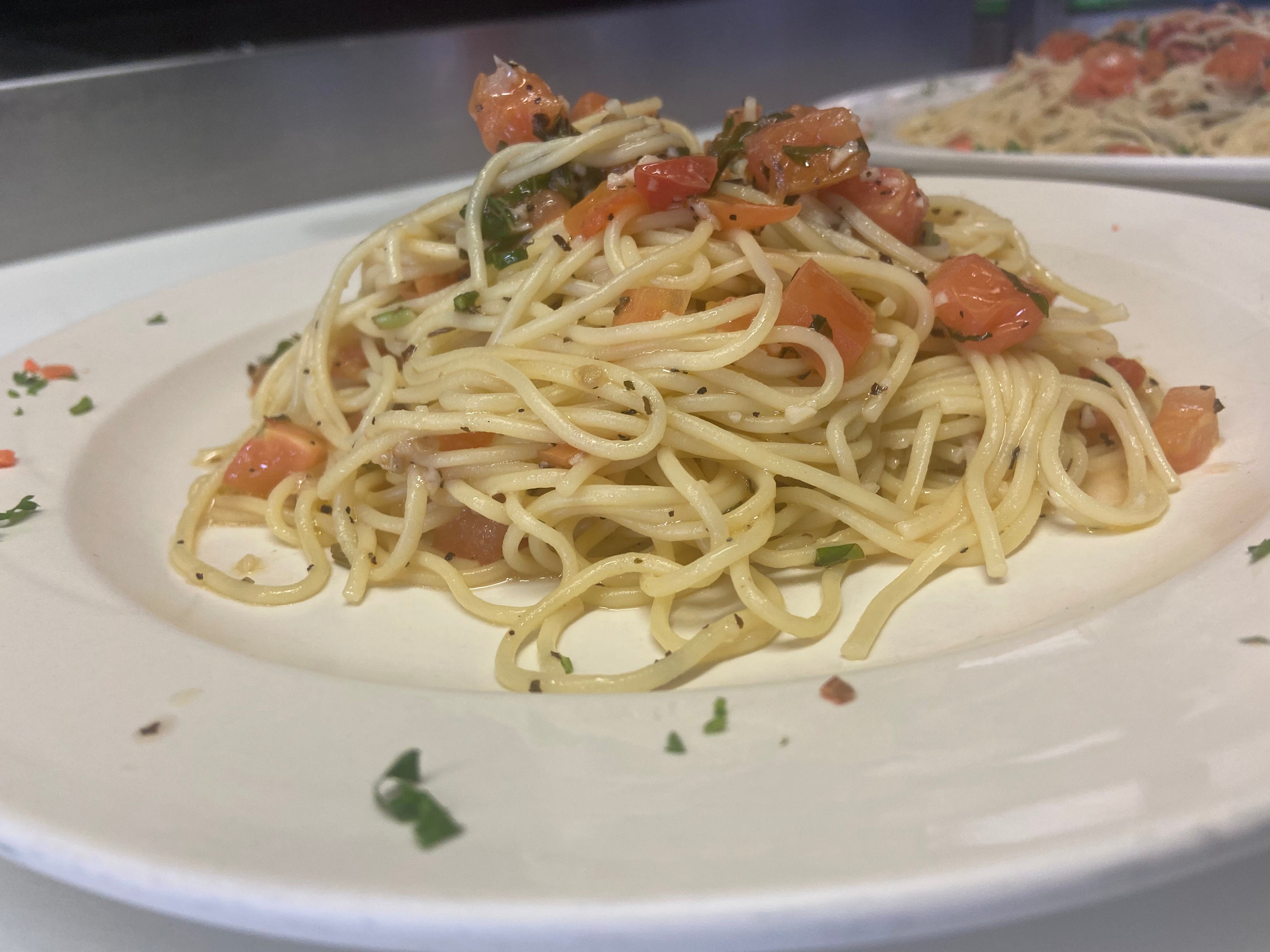 Order Capellini Alla Checca - Pasta food online from Italian Cravings store, San Clemente on bringmethat.com