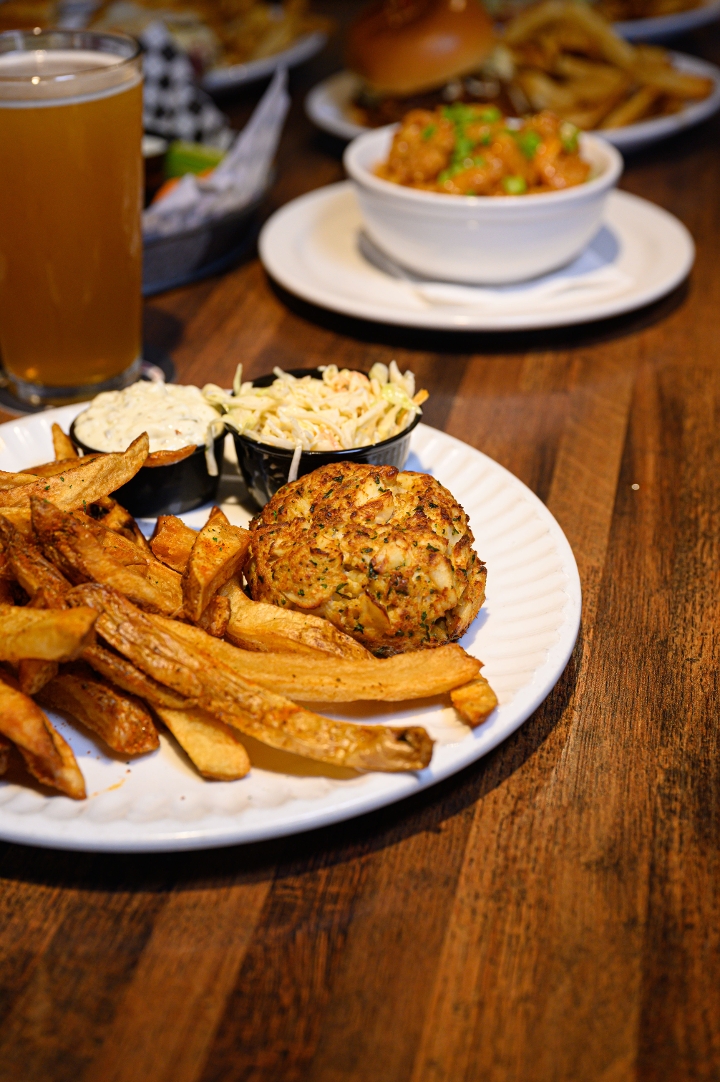 Order Crab Cake-Double food online from Quincy's South Bar & Grille store, Rockville on bringmethat.com