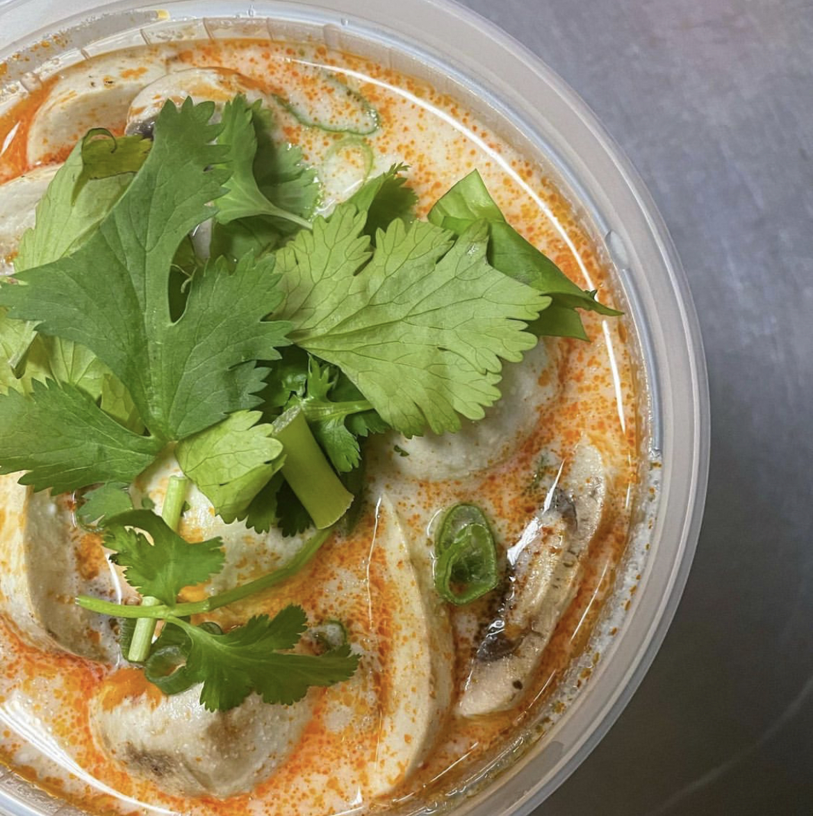 Order Tom Kha Soup food online from Siam Treasure Thai Cuisine store, Chicago on bringmethat.com