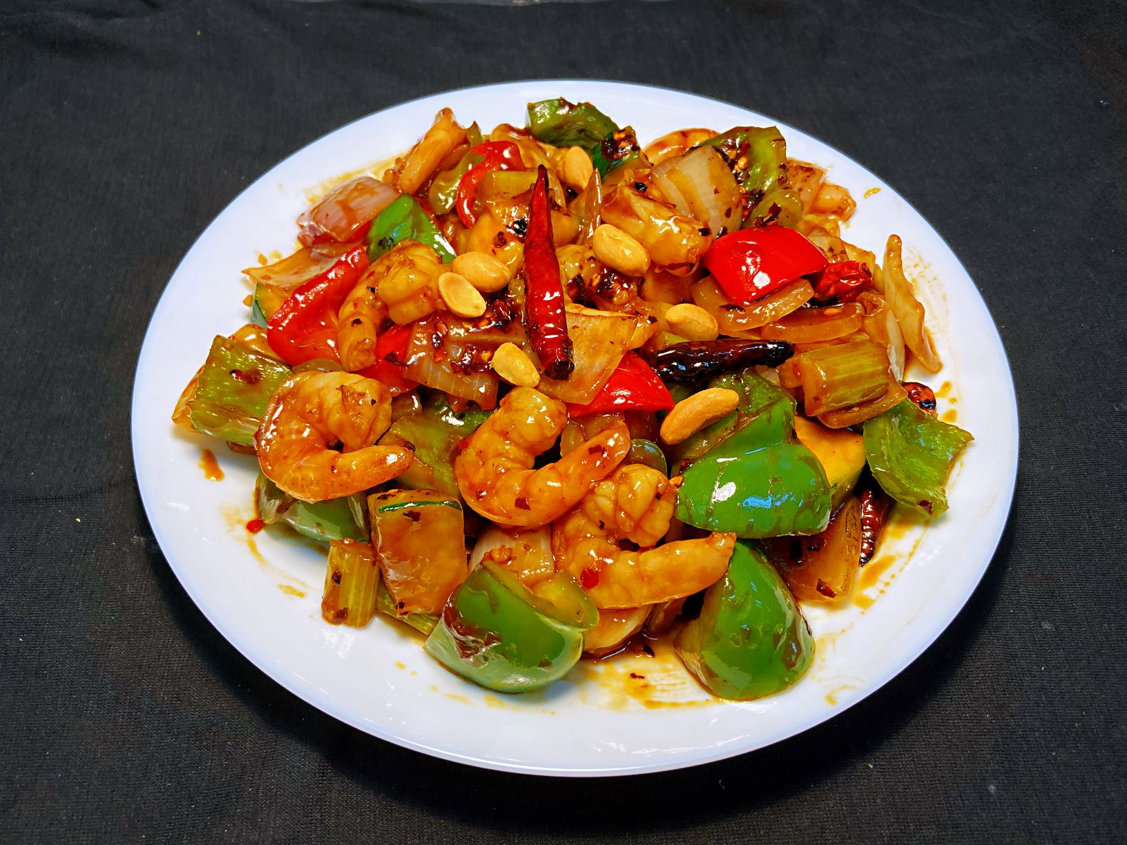 Order Kung Pao Shrimp food online from Orange & Chicken store, Des Plaines on bringmethat.com