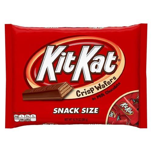 Order Kit Kat Halloween Snack Size Candy Bars, Individually Wrapped, Small Bag Milk Chocolate Wafer - 10.78 oz food online from Walgreens store, Hot Springs on bringmethat.com