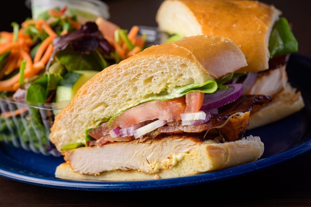 Order Grilled Chicken Club Sandwich food online from Blue Rock BBQ store, San Jose on bringmethat.com