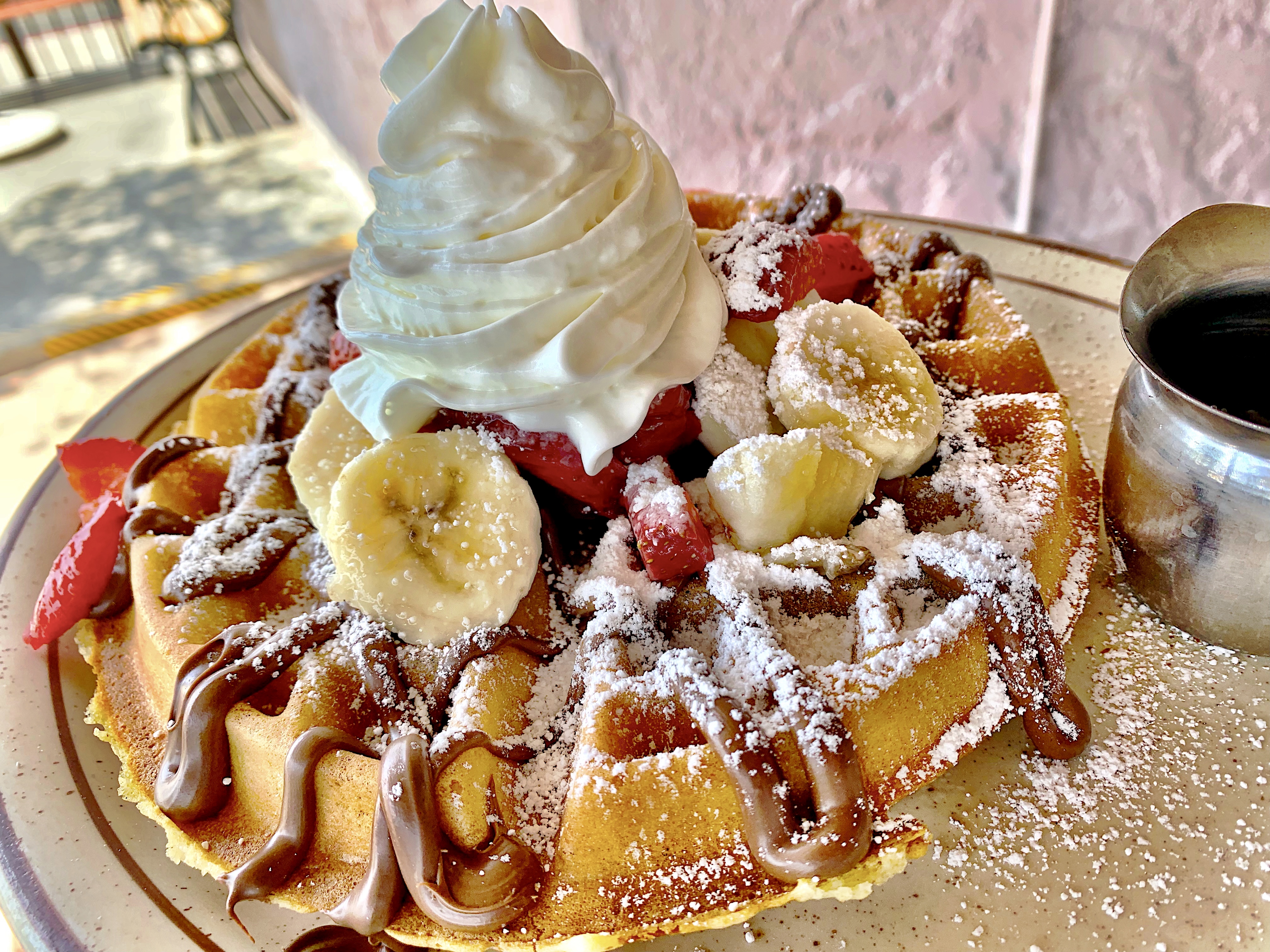 Order Nutella Waffle With Fruit food online from Eat'n Park store, Burbank on bringmethat.com