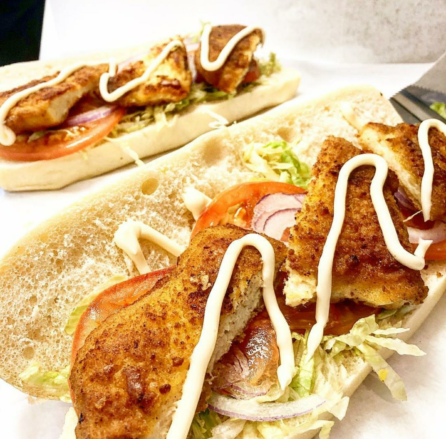 Order Chicken Cutlet Hot Sandwich food online from Bob Bagels store, Lyndhurst on bringmethat.com