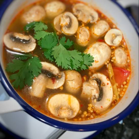 Order Tom Yum Soup food online from Green Basil store, Calabasas on bringmethat.com