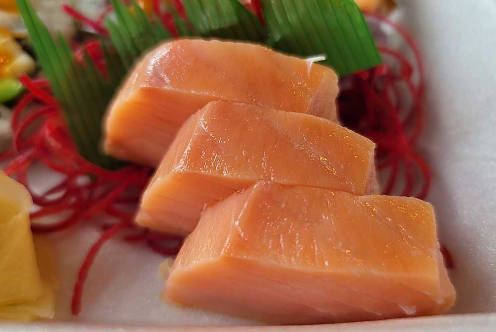 Order Smoked Salmon Sashimi food online from California Roll Sushi store, Birmingham on bringmethat.com