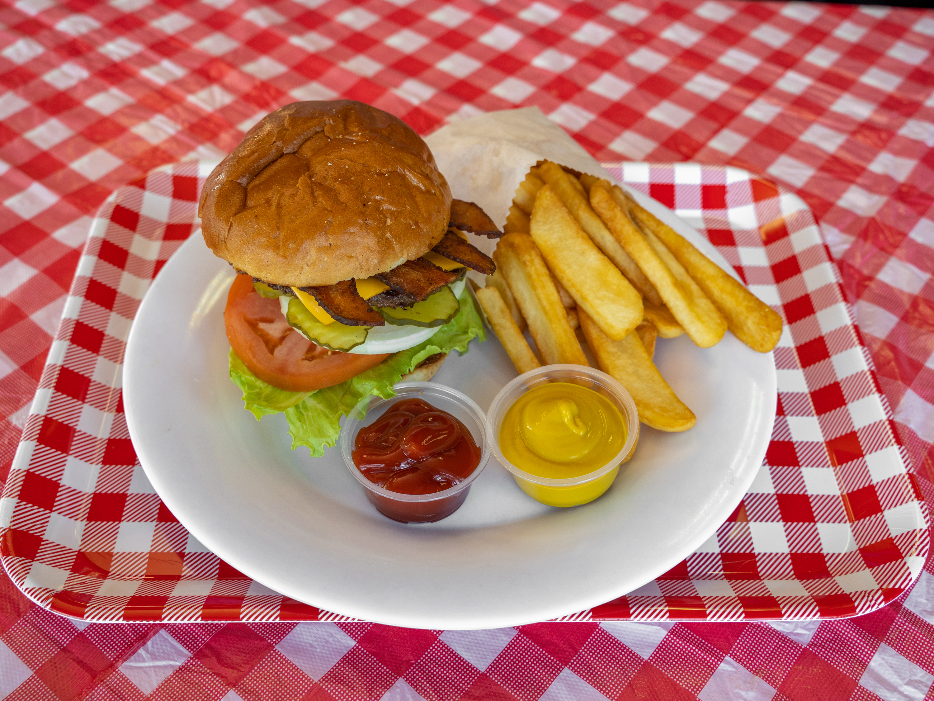 Order Bacon Cheeseburger Combo food online from Superb Burger Fish And Chips store, Sacramento on bringmethat.com